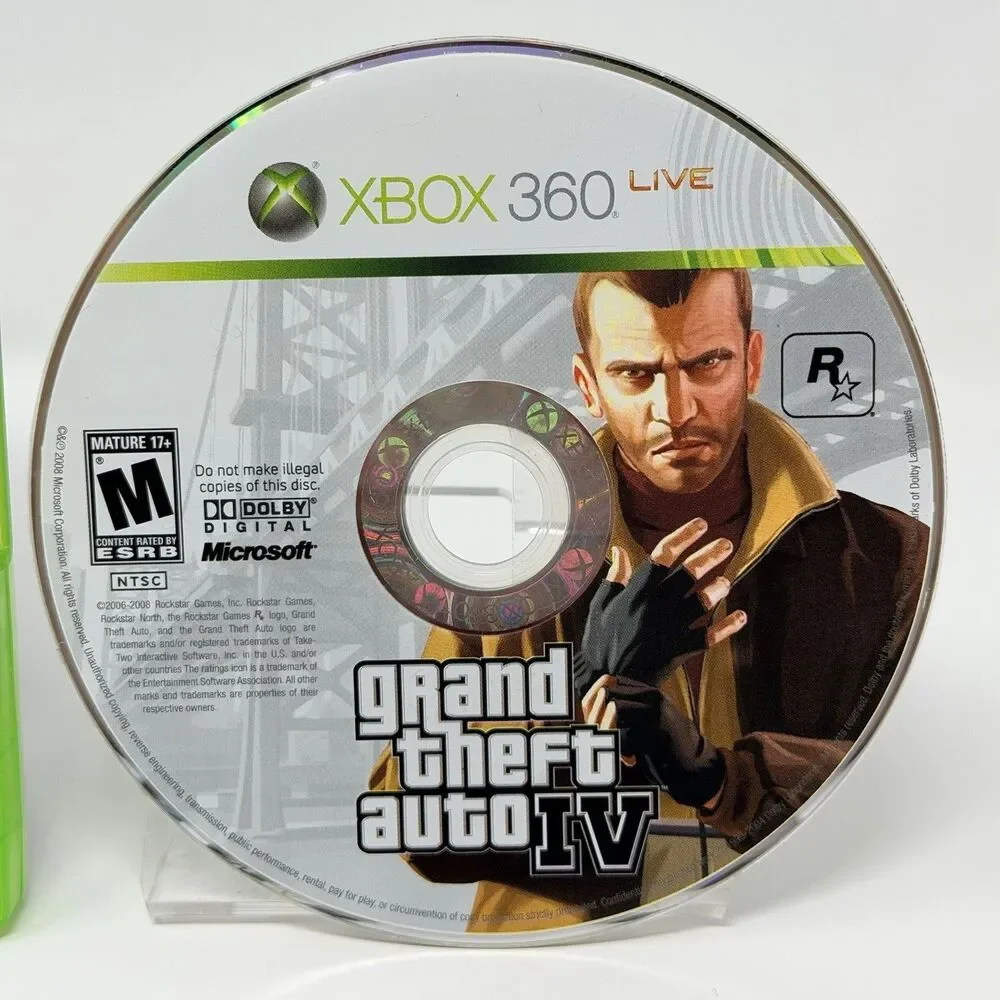 Grand Theft Auto IV GTA 4 Microsoft Xbox 360 Rockstar Complete CIB Map Tested